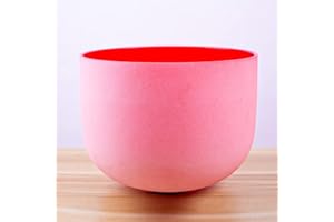 ENERGYSOUND Color rojo 432 herzios esmerilado C Root ChakraQuartz Crystal Singing Bowl 12"