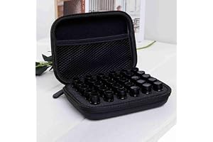 Essential Oil Case, 30 Bottle Peptide Vial Storage Case Carry on Vial Storage Bag, Essential Oil Box for 1~3ml Bottles, Pouch for Traveling, Camping, Business Trip