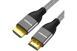 SOEYBAE Cable HDMI 4K de Alta Velocidad, HDMI Cable 2.0 Ethernet, compatible con formatos 3D ycon canal de retorno de audio, 3m