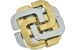 ViaGasaFamido Rompicapo Rompicapo, Metallo Quadrifoglio Kid IQ Unlock Toy 3D Child Intelligent Puzzle Interlocking Unlock Giocattolo educativo per Bambini Adulti Regali Bomboniere Premi