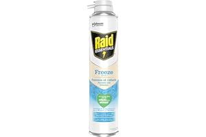 Raid Essentials Freeze Spray - Spray Froid Pour Geler et Immobiliser Fourmis et Cafards - Sans Insecticide - Contient Aucun Ingrédient Actif