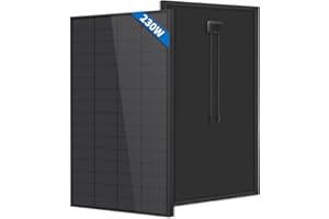 FIREFLY ENERGY Panel solar monocristalino de 230 W, completamente negro, para autocaravanas, barcos, remolques, autocaravanas, marinos, sistemas independientes de la red