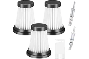 Fixbetter 3 Stück HEPA-Filter für MOOSOO K12, K12 Pro, K13 kabelloser Staubsauger, für Genius Invictus One 1.0 X7, 2.0 Staubsauger Ersatzteile Filter Haushaltsreinigung Kehrmaschine Filter