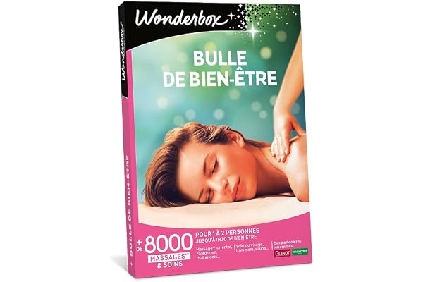 Wonderbox - Bulle De Bien-être - Coffret Cadeau - Idée Cadeau Relaxation
