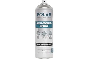 POLAR SPECIALIST COATINGS Polar Anti Mould Spray Clear - 500ml | Invisible Mould Resistant Paint for Internal Bathroom, Kitchen Walls & Ceilings | Quick-Drying & Long-Lasting Indoor Protection | Easy Application