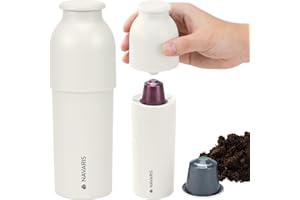 Navaris Recycleur Capsule café - Boîte de Recyclage pour dosette café 17,5 x 6 cm - Récipient Capsules usagées bac de Recyclage Poubelle