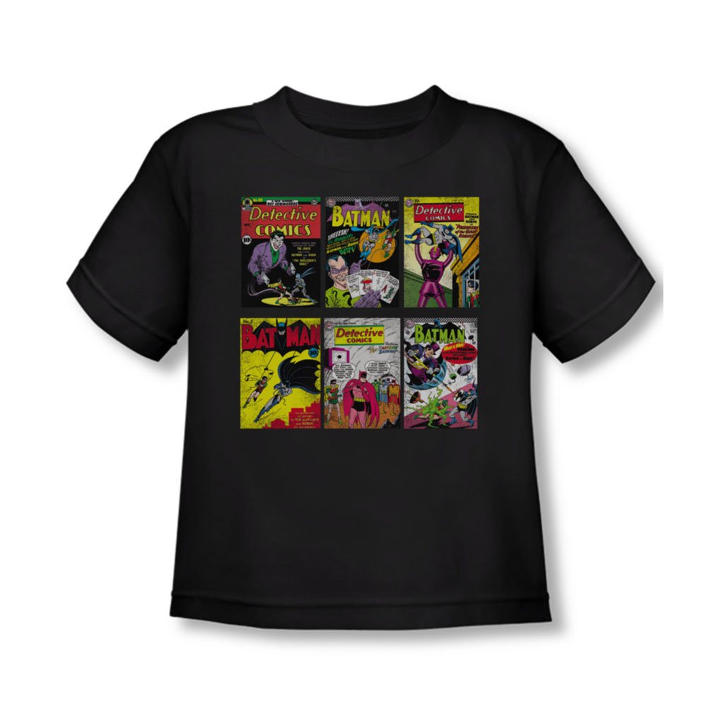 Batman-Bm-Covers-Kleinkind-T-Shirt-in-Schwarz-4T-Black