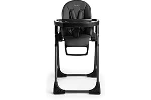 Silver Cross - Gourmet Highchair - Baby Chair - Portable High Chair - Newborns to 3 Years - Black