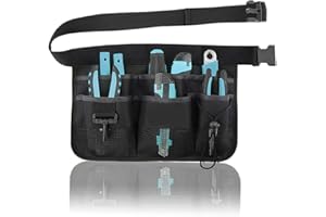 Rayong Portable Gardening Tools Belt, Garden Tool Belt, Adjustable Garden Tool Waist Bag with 8 Slots, One of The Most Practical Garden Tool Pouch(Black)