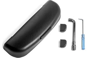 LFOTPP Compatible with Volv-o XC40 XC60 XC90 V90 S90 Car Eyeglass Glasses Case Sunglasses Holder, Auto Interior Accessories Sunglasses Holder Case For XC40 XC60 XC90 V90 S90 (Black)