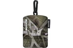 Spudz Alpine Ultra Original CLOSEABLE 10 x 10 Lens Cloth in Pouch (Vanish Olive)