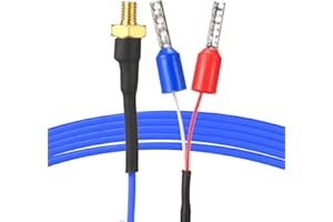 sourcing map Thermocouple K Type, 0-600C M4 Screw Temperature Sensor Probe 1.6ft for 3D Printer
