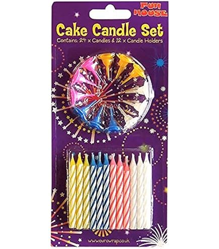 GHVACZS 48 Pièces Bougie Anniversaire, 4 Couleurs Bougies