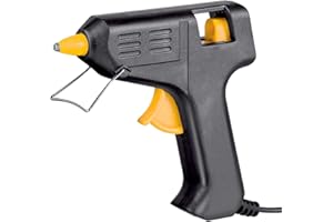 ACAN Tradineur - Pistola de silicona caliente 20W, modelo Miniglue Gun, pistola de pegamento, encolar, incluye 2 barras de silicona y cable, bricolaje, manualidades, artesanía, reparaciones