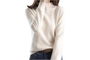 Shffuw Pull Cachemire Femme, Chic, Chaud, LéGer, Manches Longues, Col Rond, Et Elegant, Pull en Tricot, Elástique Top