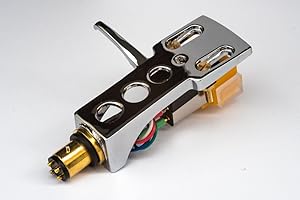 AUDIOORIGIN Spiegel Chrom beschichtet Schale, Halter mit at Tonabnehmer, Nadel für Pioneer PLX-1000, PL-518, PL-530, PL-A35, PLX-500, PL-560, PL-200, PL-516, PL-255, PL-200X, XL-A700, PL-A45D