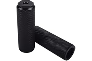 MYKOMI 2Pcs Rear Foot Pedal, Strong Aluminum Alloy Axle Foot Pegs Stunt Pedal for Freestyle BMX Bikes, All Bicycles, Mountain Bike, Durable, Stylish Non-Slip Carving