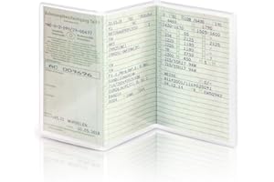 ‎SCHILDEVO schildEVO Vehicle Registration Certificate Case, 3 Pieces, Protective Cover, Car Licence Folder, Driving Licence Case, Card Holder, Protective Film