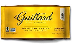Guittard Super Cookie Chocolate Chips – Gotas de Chocolate de San Francisco, 283 g – Versátiles para Repostería, Postres, Chocolate Caliente & Fondue – Sabor Intenso