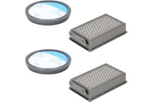 McFilter | Set di filtri 2x adatto per Rowenta RO3731EA Compact Power Cyclonic aspirapolvere, contiene 4 filtri - 2x cartuccia filtro, 2x filtro rotondo, alternativa per ZR005901