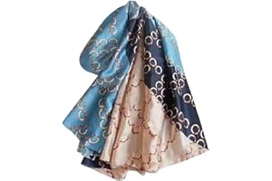 heekpek Bufanda Seda Mujer Satín Bufanda Estampada Ligero Elegante Chal Fulares Cuello Pañuelo de Seda para Mujer