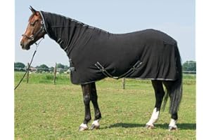 Reitsport Amesbichler Harry's Horse Deluxe - Manta polar con cuello (145 cm), color negro