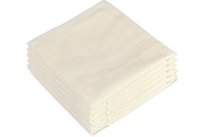 JOYRAY Cheesecloth 5 Pack Reusable Food Muslin Cloths for Cooking 50x50cm Unbleached Squares Natural Pure Cotton Fine Mesh Filter Bags Cloths Strainer for Cheese Milk Tea Juices Wine Straining Jam Making