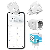 WLAN Steckdose, Alexa Smart Steckdose 4er Pack, Alexa ZubehöR Lichtschalter Smart Home, Avatar Controls Google Home WiFi Plug
