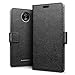 Firetalk Moto C Plus Leather Series (Type3) Premium Flip Back Case(Leather Black ) RS.675.00