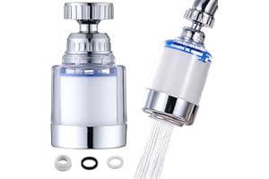 LIXIONGBAO Rubinetto a 360 ° Filtro dell'acqua Rubinetto rotante Depuratore d'acqua,rimuove i metalli pesanti e il filtro del rubinetto dell'acqua dura Accessori da cucina