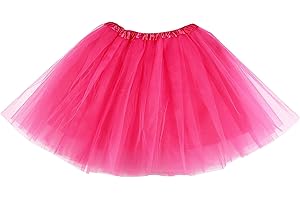 VilaGi Tulle Tutu Skirts for Women,Adult Tutu Skirt, Elastic 4 Layered Adult Tutu for Dance Ballet Skirts for Party Fancy Dress Outfit Costume for Women and Teens,Pink/Purple