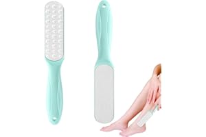YDYXIEJI Smoothing Foot File, Double Sided to Exfoliate and Remove Dry Dead Skin, Eliminates Corns, Calluses & Dead Hard Cracked Skin Calluses Remover, Heavy Duty Stainless Steel Pedicure Rasp (Light Blue)
