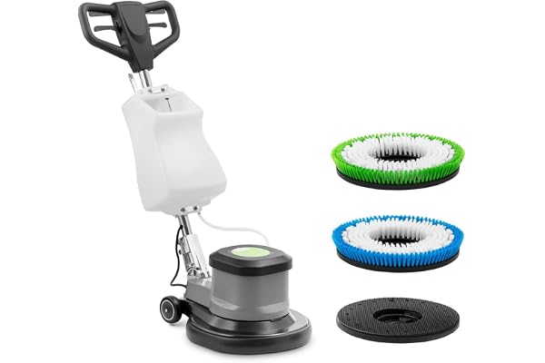 ulsonix TOPCLEAN 1800PRO+ skivmaskin 17 tum 5 l bönmaskin golvpolermaskin