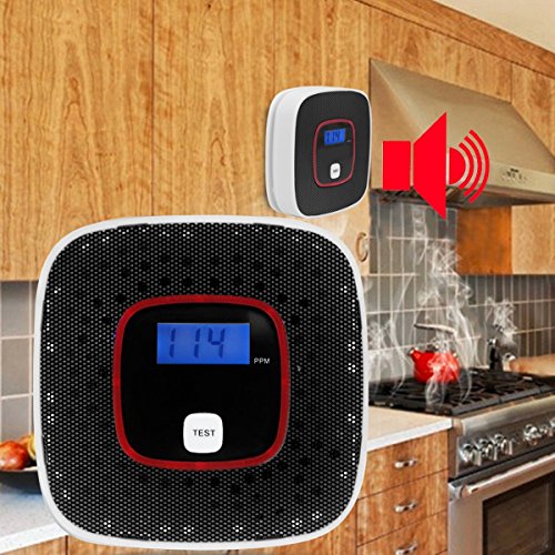 Preisvergleich Produktbild CO Warnmelder mit Digitaler Anzeige, hochempfindlicher und intelligenter Kohlenmonoxid-Warnmelder Kohlenmonoxid Detektor CO Sensor CO Alarm Elektrochemische CO Sensor Rauchmelder Kohlenmonoxidmelder