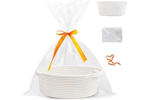 Neuytiky Panier cadeau vide tressé avec sacs cadeaux et rubans, Panier cadeau, panier de présentation vide pour fête prénatale, anniversaire, mariage, Pâques, Thanksgiving, Noël