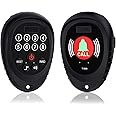 MAKINGTEC Rechargeable Wireless Caregiver, Pager Smart Call Button Transmitter with Receiver 1000 Feet Range Nurse Calling Alert Patient Help System for Elderly (1 Call Button and 1 Receiver, Black)