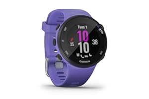 Garmin Forerunner 45S – GPS-Laufuhr im schlanken Design mit umfangreichen Lauffunktionen, Trainingsplänen, Herzfrequenzmessung am Handgelenk, für schlanke Handgelenke, Smartphone Benachrichtigungen