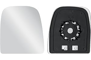 LONGLING Espejo retrovisor derecho de repuesto para el lado del copiloto, gran cristal superior calentado con placa trasera para IVECO Daily 2006-2025