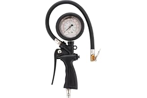 ORAZIO Miernik ciśnienia do pompowania opon z wypełnieniem płynnym, 230 psi, pistolet do pompowania, kompresor, samochód, transporter, przyczepa kempingowa, rower, narzędzie do opon