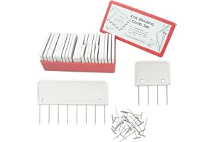 XNSHUN Lot de 25 aiguilles à peigner et 100 aiguilles en T - Pour bloquer les projets de tricot et de crochet