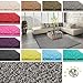 Produktbild Floori Shaggy Hochflor Teppich - 160x230cm - moderner Wohnzimmerteppich - grau/anthrazit