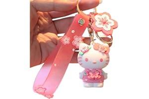 TTDCQQID Keychain Cute, Porte Clé Kawaii, Porte Clef Anime, Pendentif Porte-clés pour Enfants Fille, Porte-clés Accessoires de Sac, Accessoires de Sac pour Enfants et Adultes