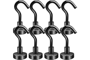 OCEUMAOA Ganci Magnetici 11kg Neodimio Calamite Potente Senza Bucare Magneti Frigotelaioin Ferro,Cucina,Soffitto,Pesante Magneti 16mm 8Pezzi