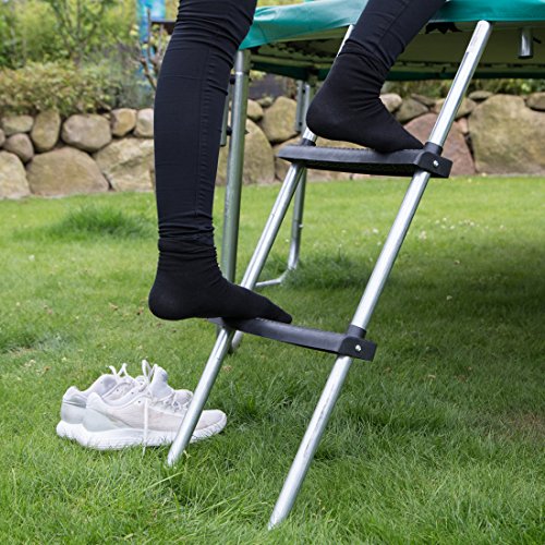 Ultrasport Trampolin-Leiter für alle gängigen Trampoline, Einstiegshilfe für Trampoline, mit 2 Stufen, Leiter für Gartentrampoline und Freizeittrampoline - 4