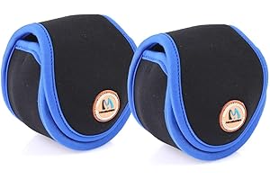 MAXIMUMCATCH Maxcatch 2 PCS Fly Fishing Reel Pouch, Neoprene Conventional Fishing Reel Cover/Case (Fly Reel Cover-Maxcatch Logo 7/8wt 2PCS)