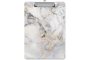 Piasoenc Kunststoff-Klemmbrett, niedliche dekorative Klemmbretter, 31,1 x 22,9 cm, A4-Standard-Letter-Format, hartes Klemmbrett mit Metallclip, Büro-Klemmbretter für Krankenschwestern, Studenten, Büro