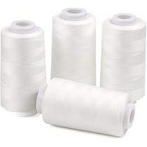 Lot De 4 Cônes De Fil à Coudre Pour Surjeteuse - 100% Polyester, 2743 Mètres Chacun, Couleur Kaki - 4
