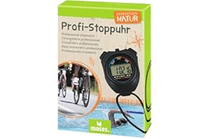 moses. Expedition Natur Professional Stopwatch, Digital Stopwatch for Kids, Sports & Leisure Timepiece for Athletics, Football Training, Running, Sprinting, Cycling and Swimming Training