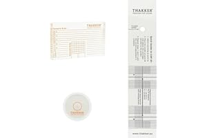 THAKKER Set 01 - Juego de Alineación con Azimut, Nivel de Burbuja y Protractor de alineación de Cartuchos para Plataformas Giratorias