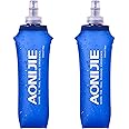 TRIWONDER TPU Soft Folding Water Bottles BPA-Free Collapsible Flask for Hydration Pack - Ideal for Running Hiking Cycling Climbing (500ml/16.9oz - Pack of 2)